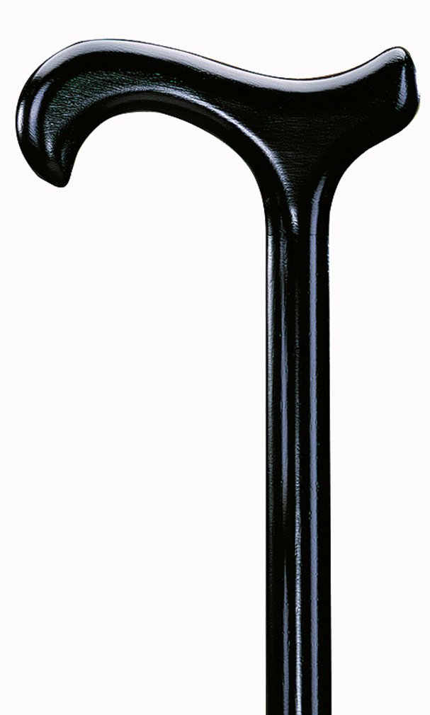 Gehstock Gehhilfe Klassischer Herren-Holzstock mit Derbygriff Farbe braun