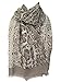 Price comparison product image Purple Possum® Snakeskin Scarf Ladies Grey Animal Print Wrap Large Shawl (Grey)