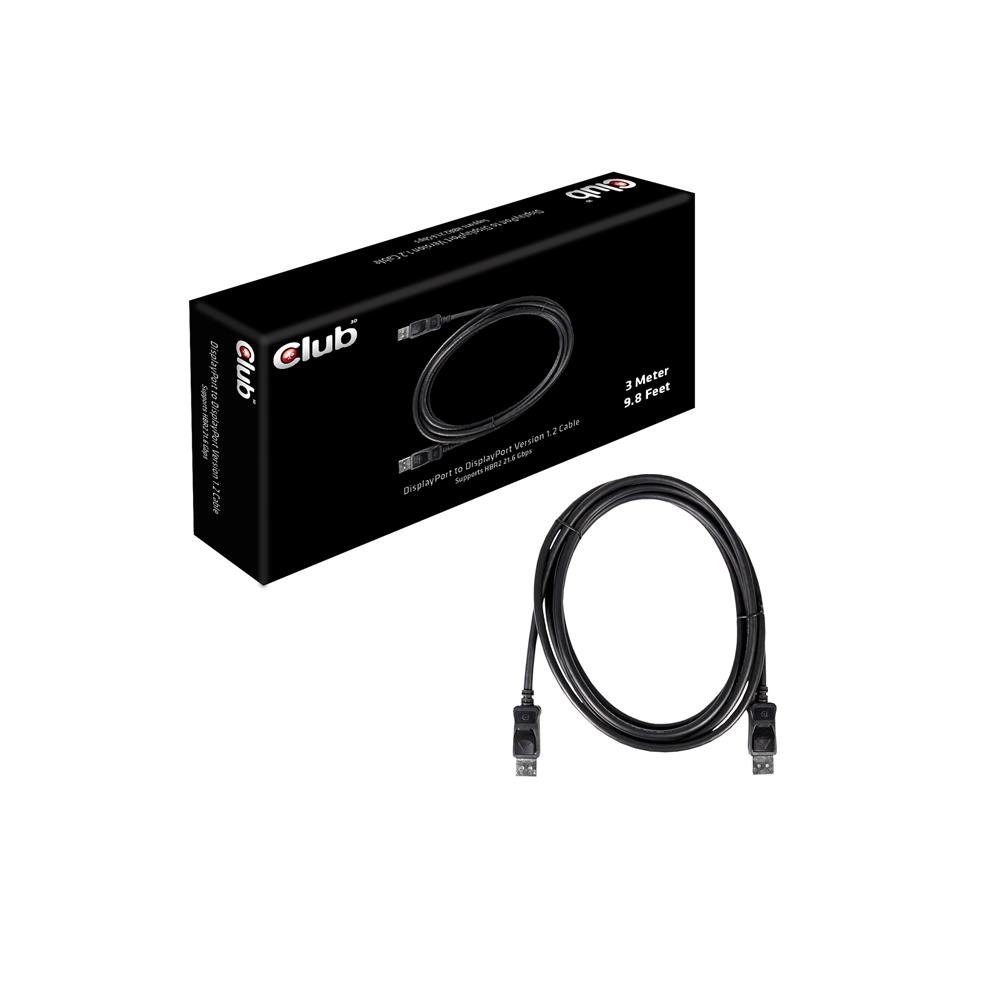 Club 3D DisplayPort 1.2 4K60Hz UHD Kabel 3Meter Stecker/Stecker