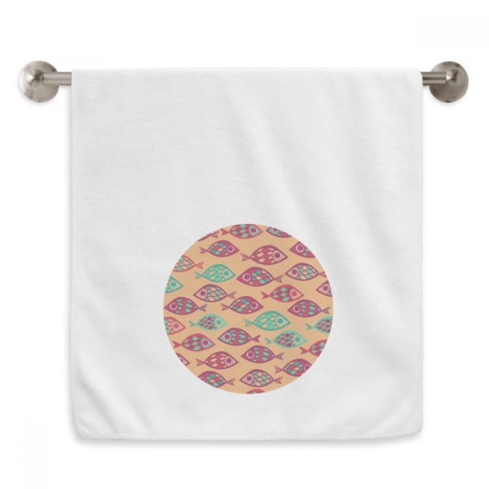Serviettes débarbouillettes poissons grids douces finitions blanches