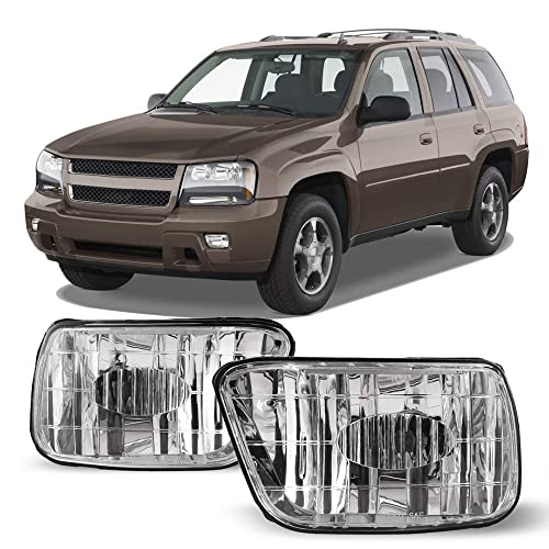 Winjet Compatible with [2002 2003 2004 2005 2006 2007 2008 2009 Chevrolet Trailblazer] [2003-2008 Isuzu Ascender] Driving Fog Lights