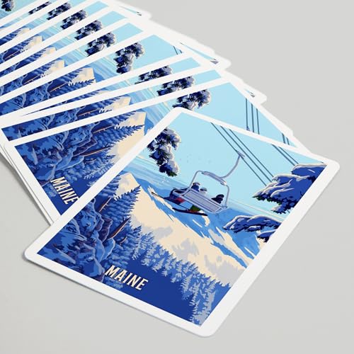 Lantern Press Maine, Baraja Poker 52 Cartas Adultos miniatura 5