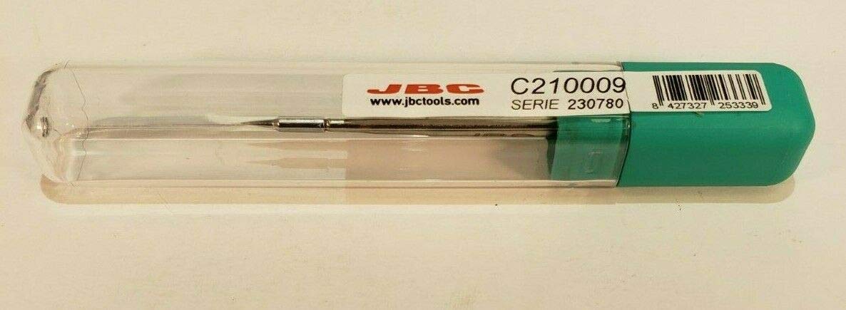 JBC Grot lutowniczy seria C210, okrągły kształt, C210009/Ø 0,2 mm, prosty C210009 (wkład lutowniczy wkład lutowniczy, końcówka lutownicza, wkład lutowniczy T210-A AD2210 2210 C210)