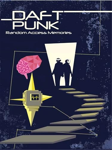 Postercinema Daft Punk Random Access Memories - Affiche de qualité cm. 30 x 40