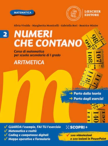 Numeri che contano. Corso di matematica per la scuola secondaria di primo grado. Per la Scuola media. Con e-book. Con espansione online. Aritmetica e Geometria (Vol. 2)
