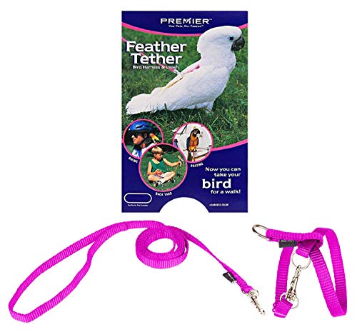 Premier Feather Tether Bird Harness and Leash