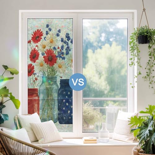 Vinilo decorativo para ventana efecto vidriera 19.6x39.3 pulgadas miniatura 5