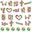 Colorful, 24pcs