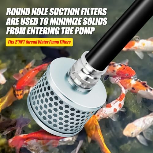 Image of 2 inch NPT Thread Round Hole Suction Strainers for Pumps, Round Hole Suction Strainers for Pumps Solids from Entering The PUM
