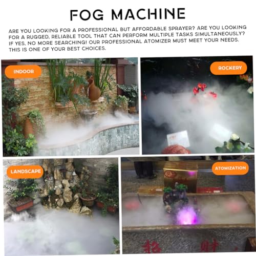 HANABASS - fonte de água lagoa nevoeiro criador umidificador de de lagoa Roda de Feng Shui luz de me