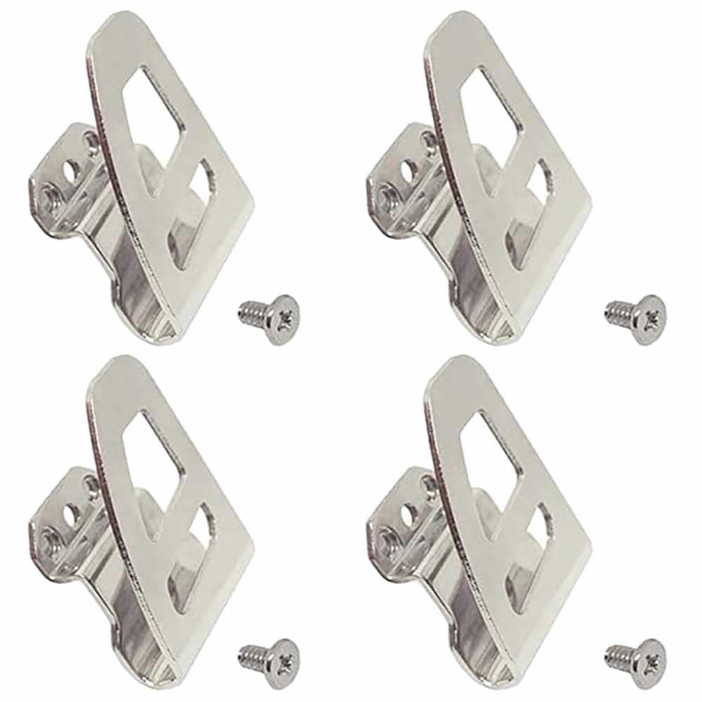 4 ganci per cintura in acciaio inox compatibili con strumenti Milwaukee M18, clip di ricambio per gancio per cintura 2604-20, 2604-22, 2604-22CT, 2797-22, include viti di montaggio
