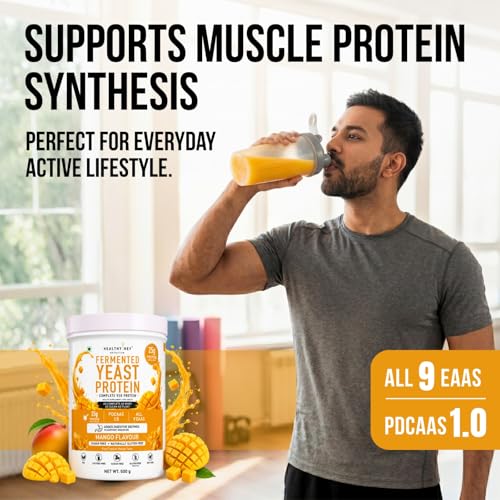 Image of HealthyHey Nutrition Fermented Yeast Protein - Mango Flavour - 500g