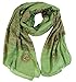 GURU SHOP Dünnes Baba Tuch, Benares Lunghi, Herren/Damen, Grün, Synthetisch, Size:One Size, 180x95 cm, Tücher Alternative Bekleidung