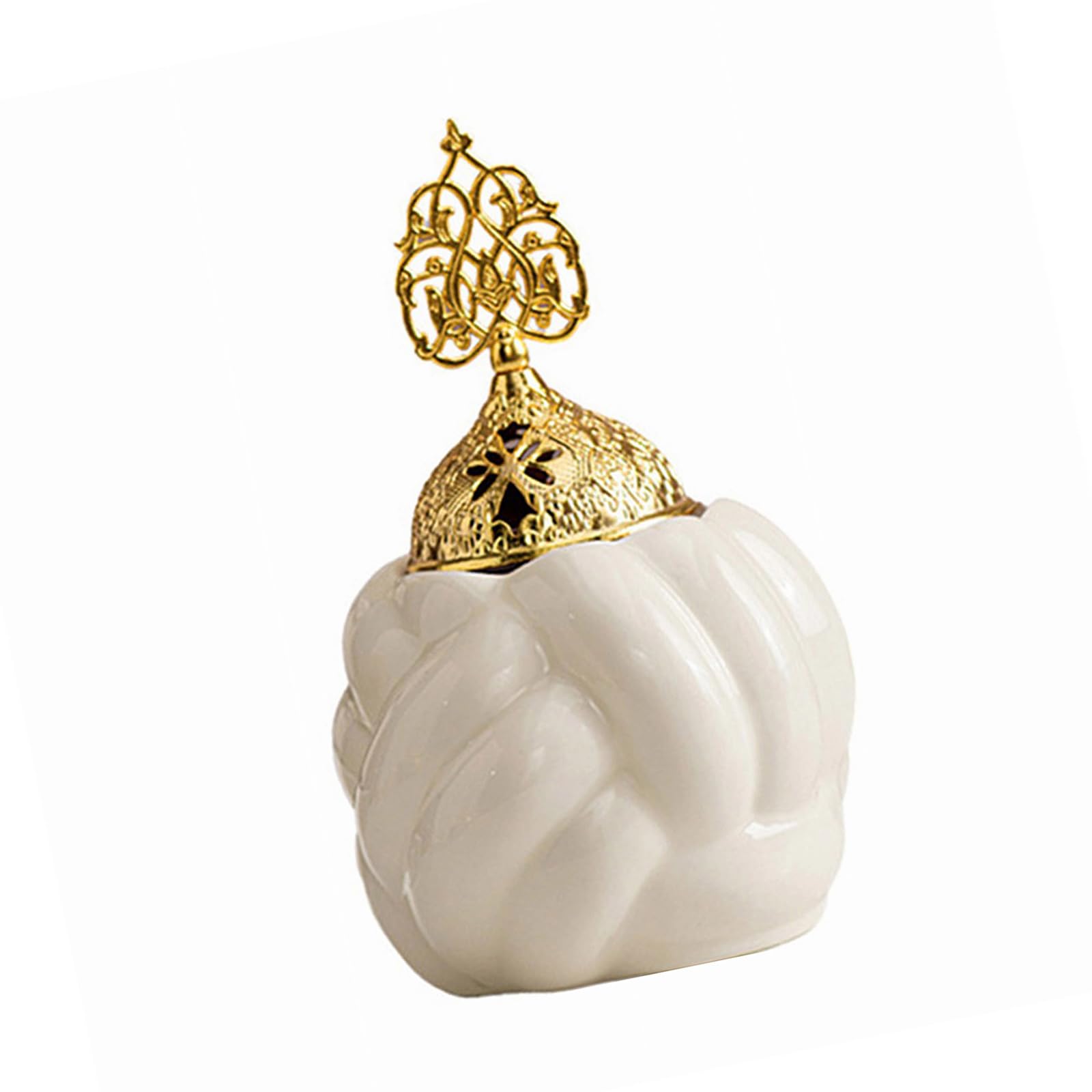 NVOQILIN Middle Eastern Frankincense Burners for Meditations and Home Use with Cover Arabian Ceramic Incenses Censers Eid Ramadans Incenses Burners