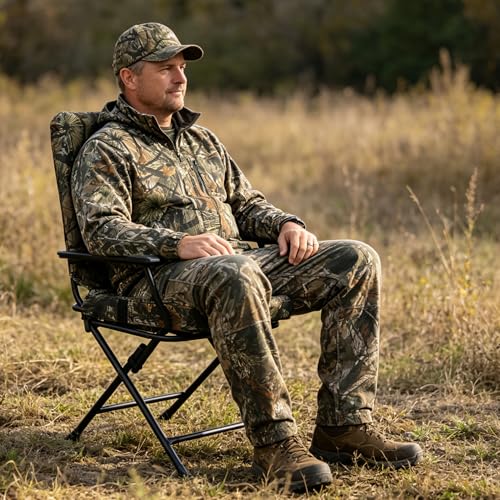 MYDAYS 360° Swivel Hunting Blind Chair, Foldable Ground Blinds Seat for Hunting, Fishing, Camping - image 2