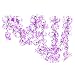 2x Artificial Azalea Garland Flower Vine Wedding Garden Decoration - Purple