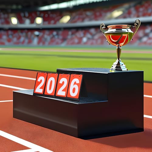 Marcador de mesa portátil rojo para deportes miniatura 6