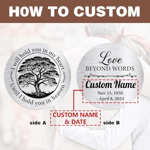 Image of ASTARIN Personalized 30 inch Bereavement Wind Chimes for Outside, Memorial Gift in Remembrance of a Loved One, Sympathy Gift for Loss of Mother Father Husband, Garden Patio Decor