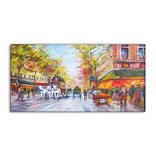 Image sur verre salon chambre 140x70cm décoration murale Paris