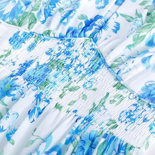 Image of GRACE KARIN 2026 Women's Summer Floral Wedding Guest Dress,Beach Flowy A Line Maxi Off Shoulder Bridesmaid Dresses