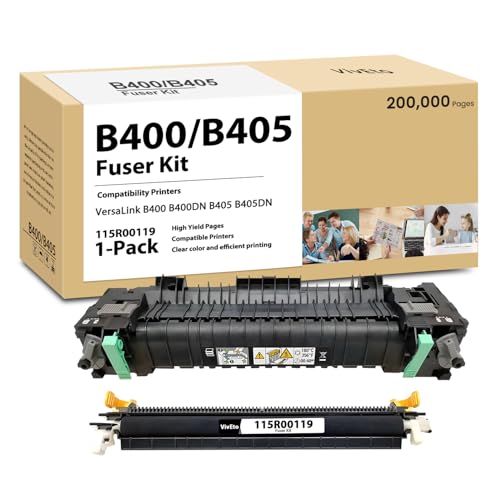 115R00119 Fuser Maintenance Kit 110V Replacement for Xerox B400 B405 Fuser Unit Compatible with Versalink B400 B400DN B405 B405DN Printers, 1 Pack B400 B405 Fuser Kit, 200,000 High Yield