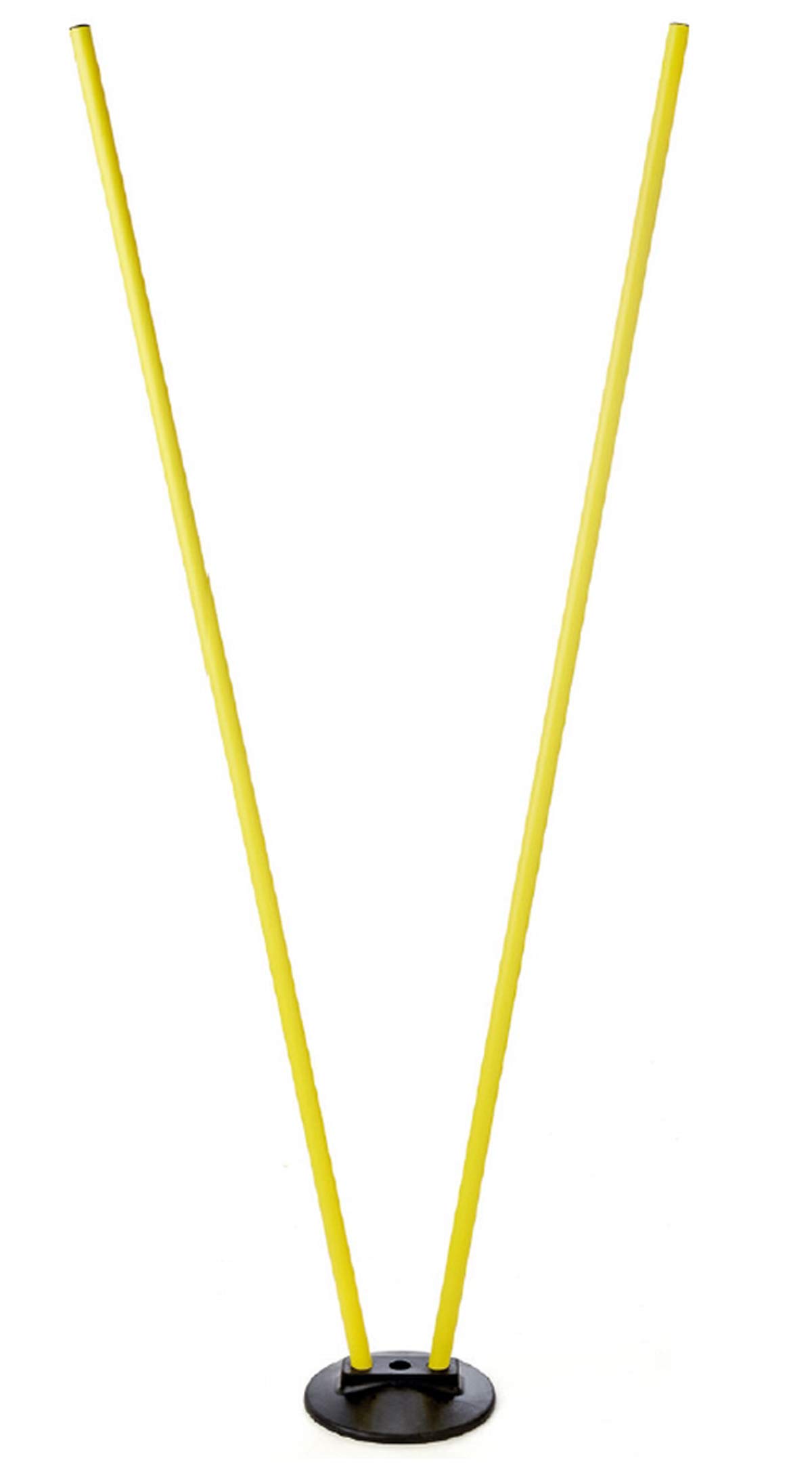 Visiodirect Piquet de Slalom 3 Trous Terrain synthétique, Coloris Jaune