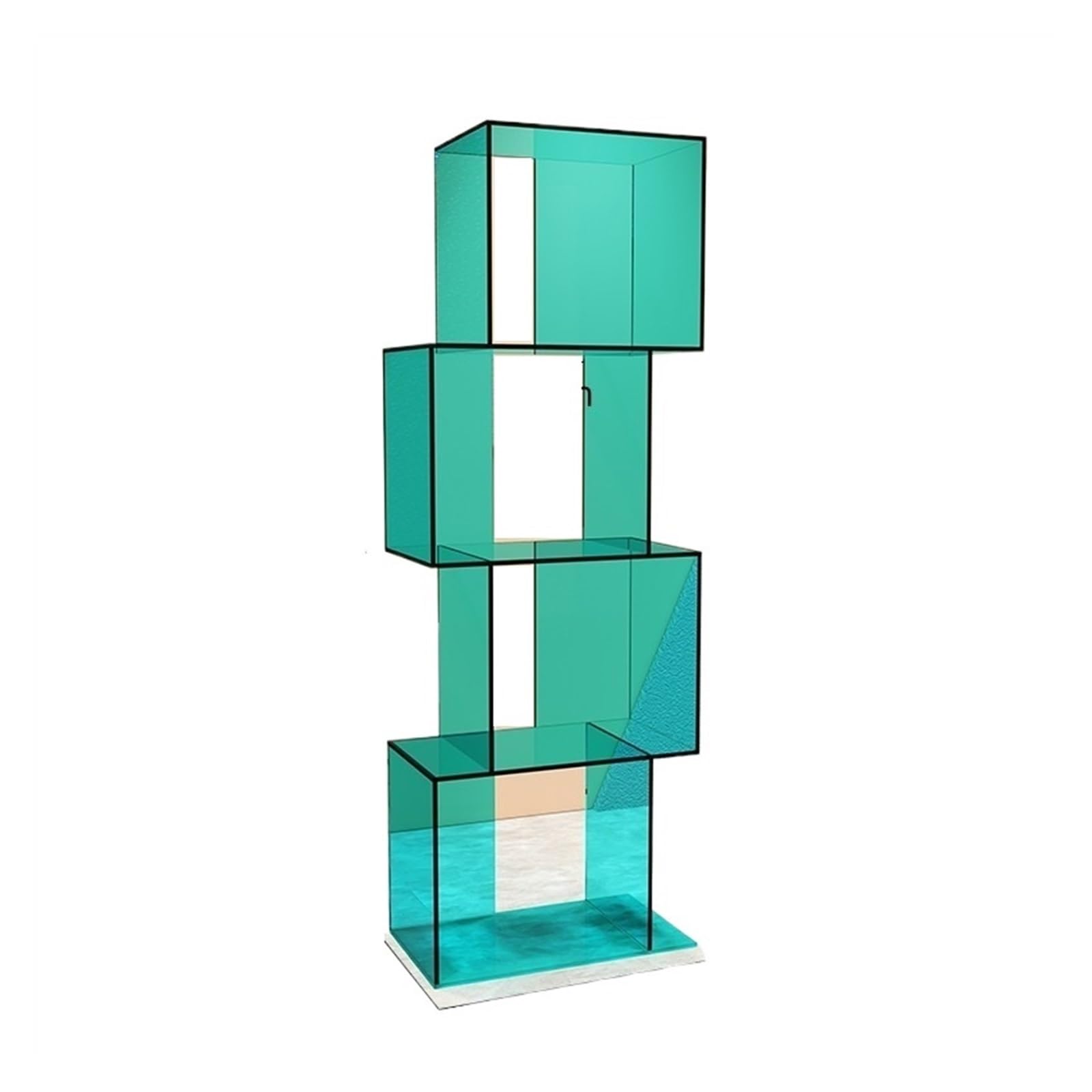 Lizhuzhuzs28 Bookcase Shelf Acrylic Multi-layer Display Shelf, Shoe Bag, Window Prop Bookshelf Display(Green)