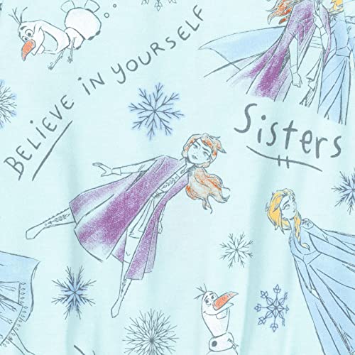 Disney Frozen Elsa Princess Anna Olaf Toddler Girls Sleeveless Romper Blue 4T - image 7