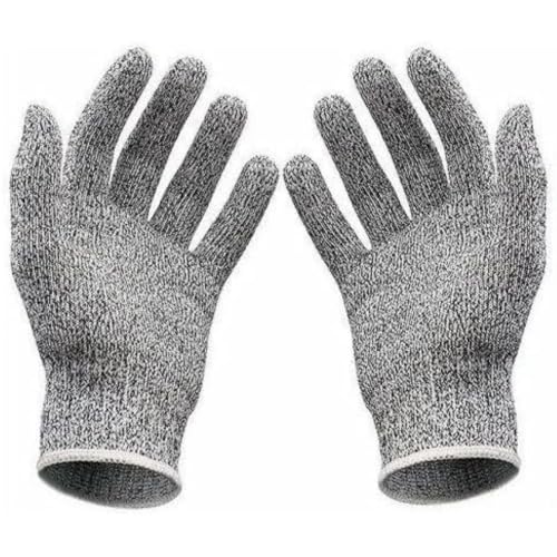 JIANW Luva Proteção Anti-corte Profissional Resistente Segurança Alta Resistência com HPPE e Fibra de Vidro Churrasqueiros Cozinha Açougue Multiuso Premium