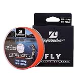 Kylebooker Fly Fishing Dacron Braided Backing Line Abrasion Resistant Trout Fly Line (30lb-300yds,Orange)