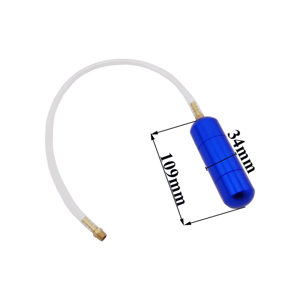 TC-Motor 2 Stroke Upgrade Boost Power Bottle For 49cc 50cc 60cc 66cc 80cc Engine Gas Motorized Bicycle Push Bike Blue CNC Alloy