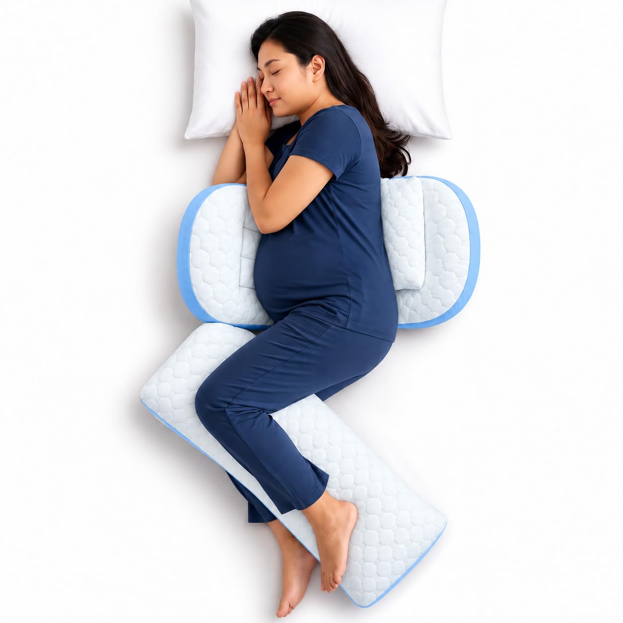 J-Shape Maternity Pillow - Full Body Pregnancy Support -19 J-Shape Maternity Pillow - Full Body Pregnancy Support -19