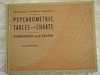Hardcover Industrial Research Service's Psychrometric Tables and Charts, Book