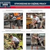 Lee Cooper Klasyczne szorty z wieloma kieszeniami Cargo wytrzymałe łatwe w pielęgnacji odzież robocza szorty, szare, 36 W