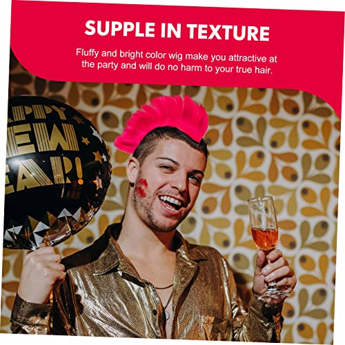 Healeved Peruca Capacete Peruca Acessórios Da Bicicleta Perucas Coloridas Snowboards Cosplay Peruca