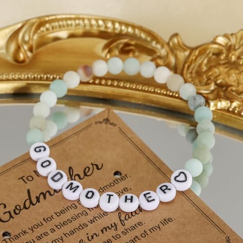 Kivosliv Godmother Jewelry Gifts for Women Mothers Day Fairy Godmom Birthday Proposal Godmother Bracelet4