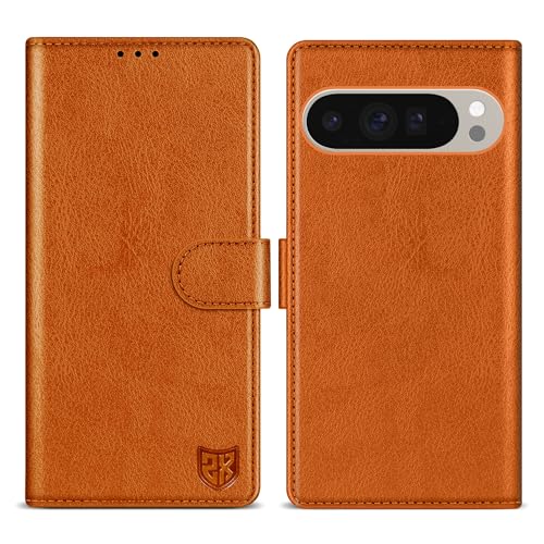 Housse en cuir pour Pixel 10 Pro XL clapet rabat haut de gamme avec béquille