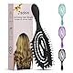 Haarbürste ohne Ziepen, Entwirrbürste auch für Locken & Lange Haare Locken Bürste Detangler für Damen -Bürste -Spiralfeder Haarbürsten Hair Brush (Schwarz)