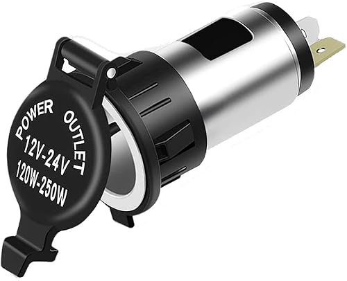 Xafissy - Enchufe para encendedor automático, 12 V, 120 W, impermeable, para coche, barco, tractor, motocicleta (1)