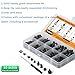 410 Pcs Computer Screws Assortment Kit, Motherboard Standoffs and Screws, Laptop Screw Kit, Black Universal PC Screw Kits for PC Case HDD SSD Laptop Fan Hard Drive Graphics CD-ROM DIY & Repair