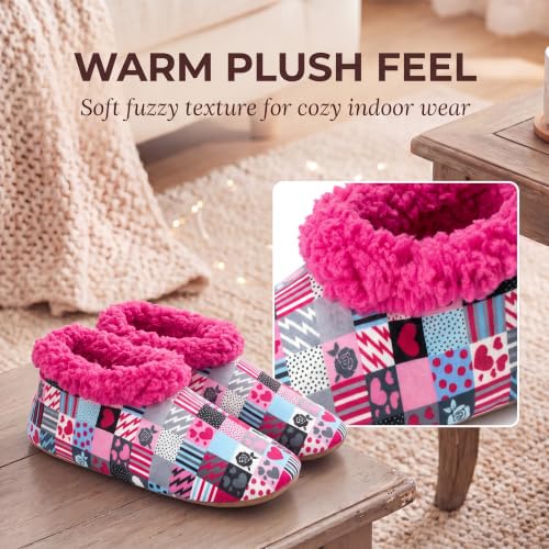 Image of Cozylook Fuzzy Slippers for Women Indoor Soft Sole Slipper Socks | Warm plush feel, non slip grippers, easy step-in, flexible bottom, bedroom and home wear