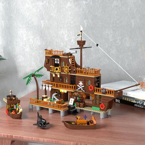 Vonado Pirate Ship Building Set, Compatible With Lego Pirate Ship thumb #2