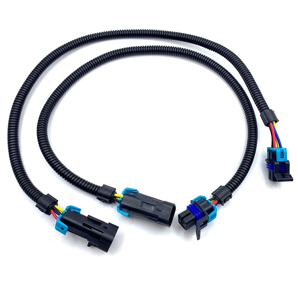 Oxygen Sensor Extender 24" Harness 4 pin Fit for LS LS1 Camaro Firebird Pontiac Chevy Application, 2Pcs