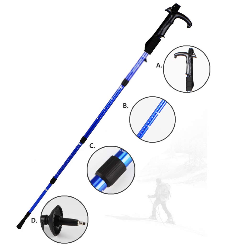 Outdoorowe kijki trekkingowe turystyczne wspinaczka górska kijki do chodzenia chowany aluminiowy sprzęt do wspinaczki górskiej