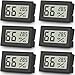 6er Set Vaikby Digital Indoor Thermometer Hygrometer, LCD Room Hygrometer Innen, Temperature Humidity Meter Luftfeuchtigkeitsmesser for Home Office Greenhouse Thermometer Hygrometer günstig Kaufen-6er Set Vaikby Digital Indoor Thermometer Hygrometer, LCD Room Hygrometer Innen, Temperature Humidity Meter Luftfeuchtigkeitsmesser for Home Office Greenhouse