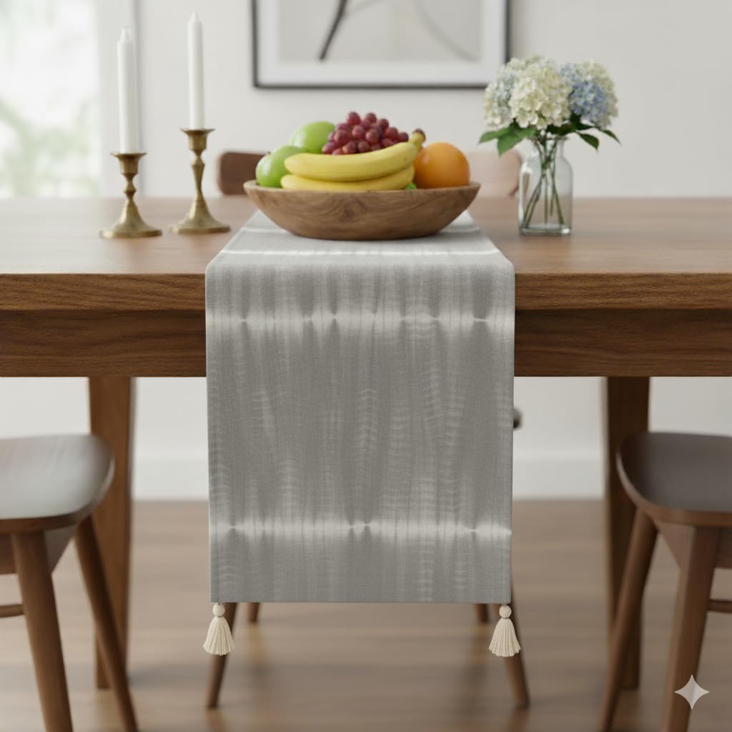 Folkulture Table Runner - Dusty Blue -9