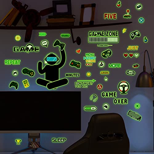 Ya en mundofriki.es: SHUCHING Pegatinas de Pared Luminosas Gamer, Vinilos Decorativos Fluorescentes, Adhesivos Pared para Habitación Niño Niña