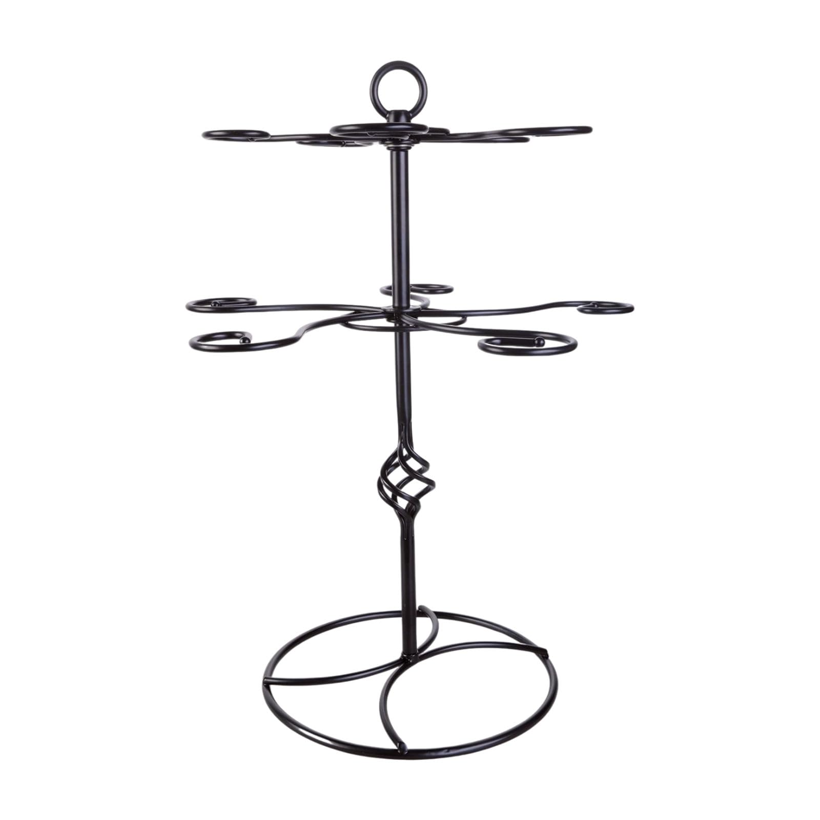 MICFENY Metal Wine Glass Rack Modern Wine Glass Holder Freestanding Tabletop Storage Rack Wine Cup Stand Metal Texture for Cups