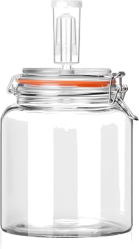 0.6 Gallon Glass Fermentation Jar with Airlock, Small Batch Kit