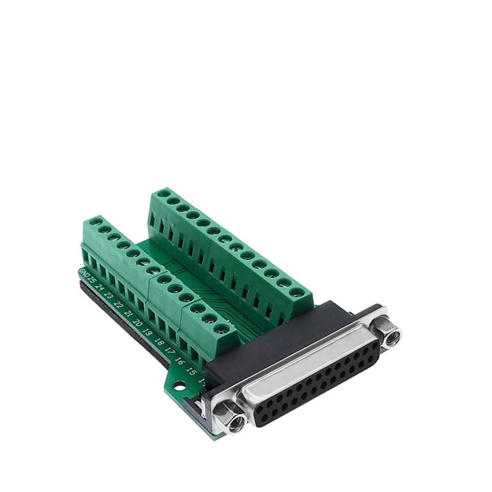 DB25 Adapter 25-pinowy RS232 Sygnały szeregowe Terminal Interfejs Konwerter do złącza Męski Żeński D Sub 1 szt. (nakrętka żeńska)